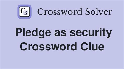 pledge synonym|pledged crossword clue.